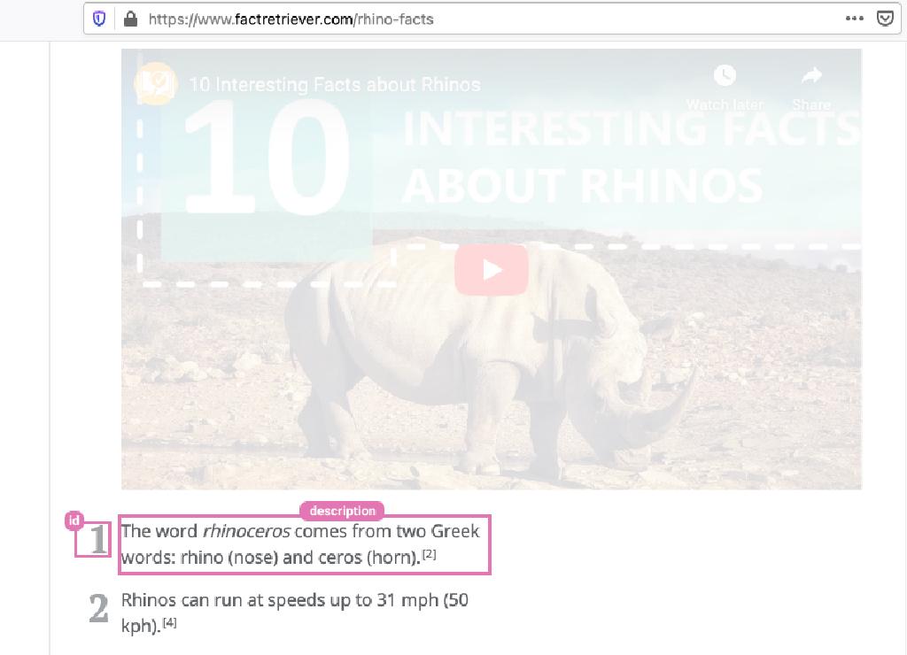FactRetriever.com Rhino Facts