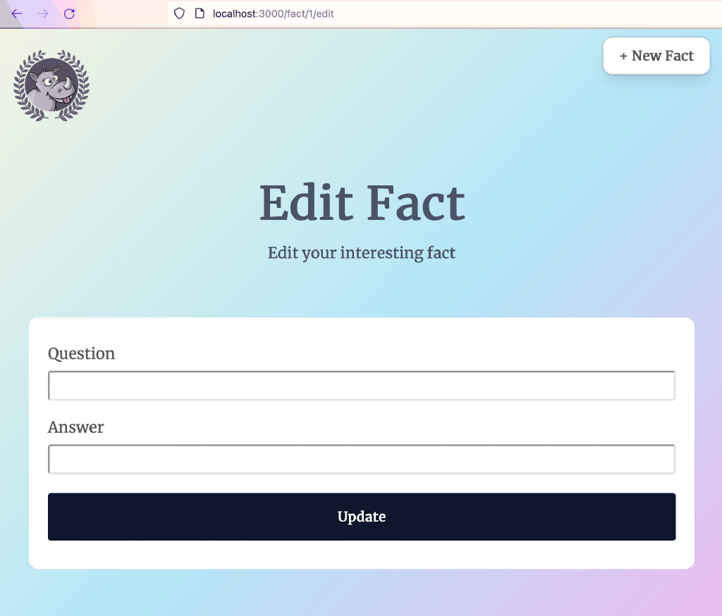 Edit form fields have no values