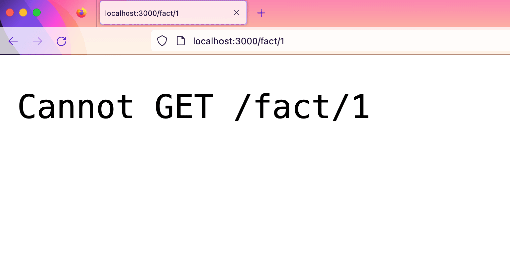 Error cannot get fact/1