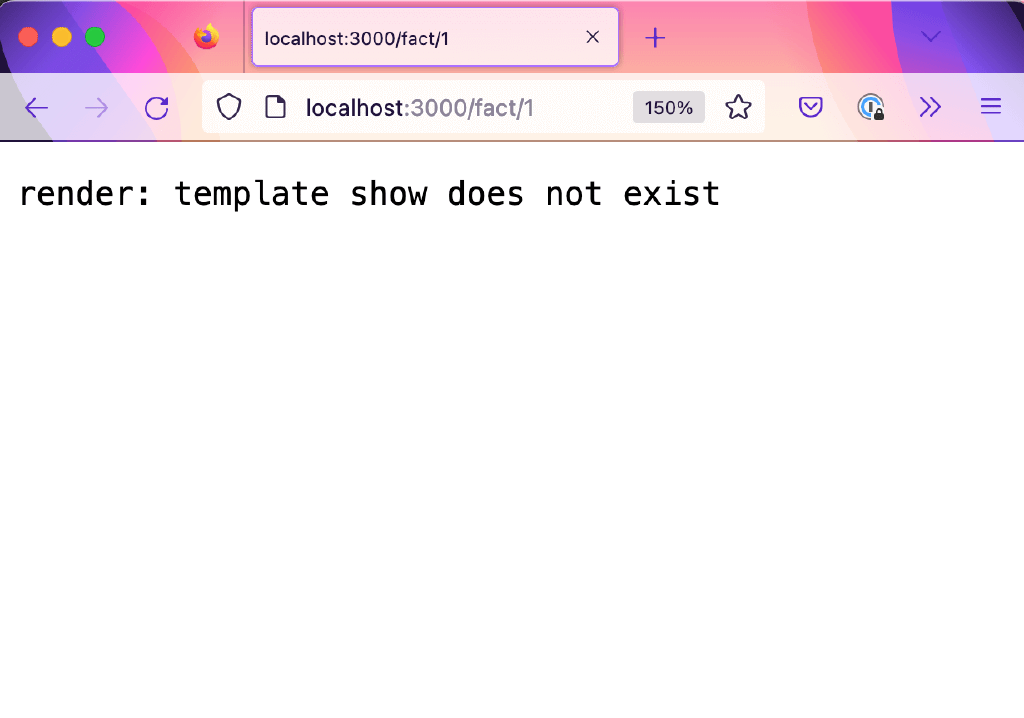 Error show template does not exist