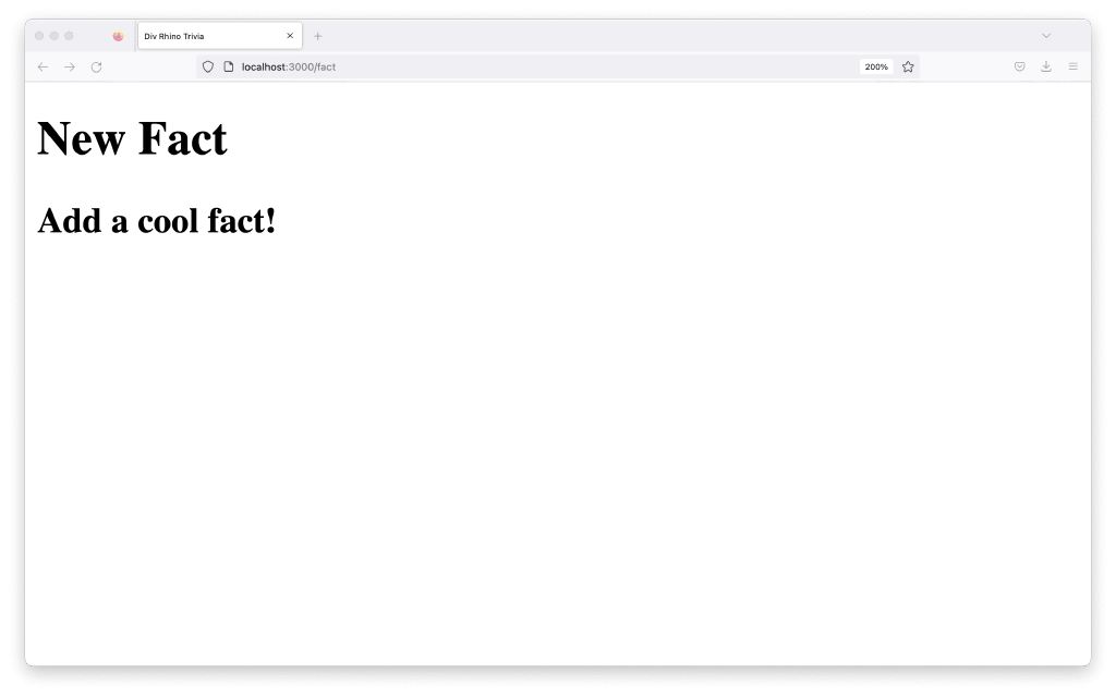 New fact view