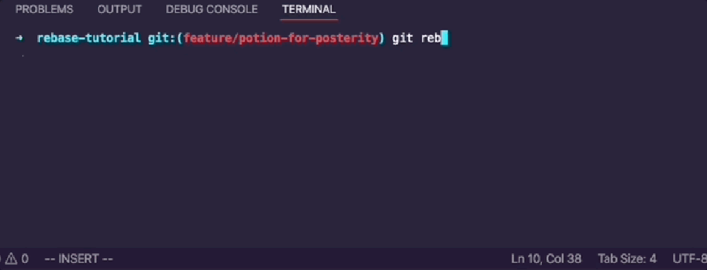git rebase interactive reword