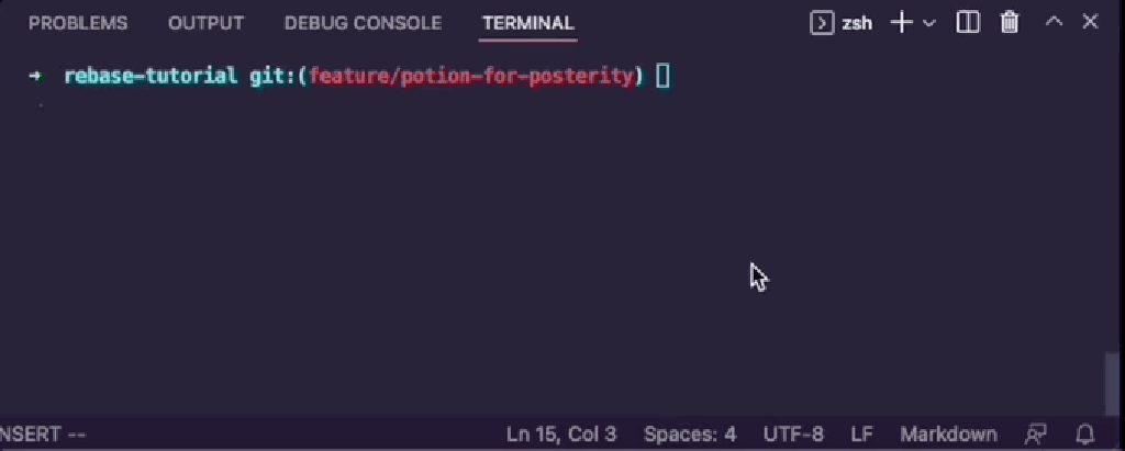 git rebase interactive squash